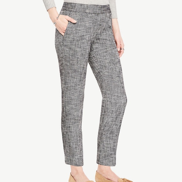 Ann Taylor Textured Stretch Devin Fit Dress Pants - Picture 1 of 4